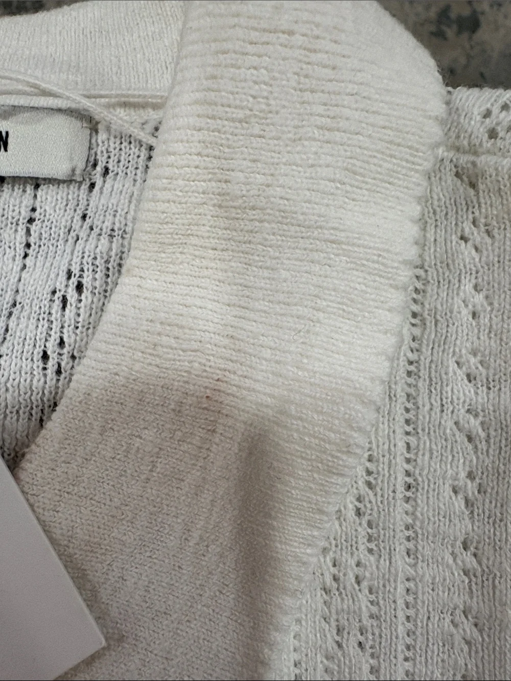 Buck Mason Soft White Coastal Linen Pointelle Polo Small Retail $138 NWT - Picture 4 of 7